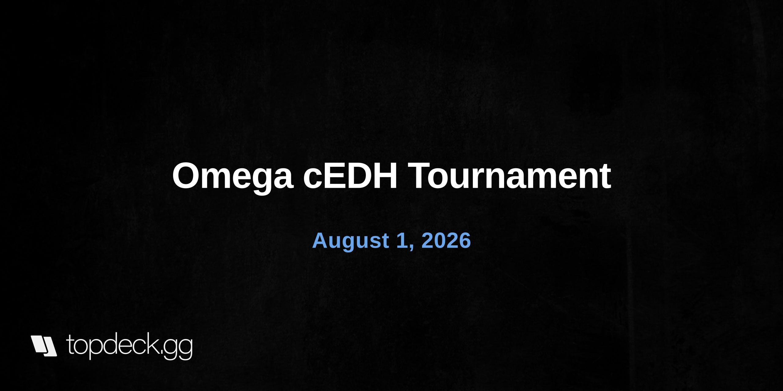 Omega cEDH Tournament