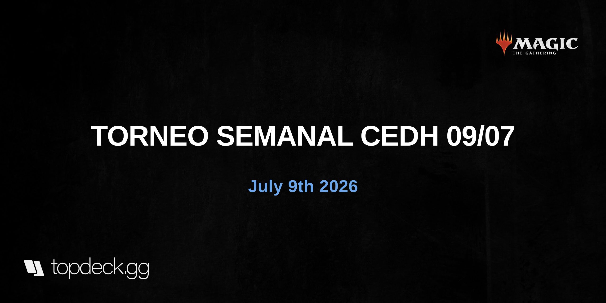 TORNEO SEMANAL CEDH 09/07 