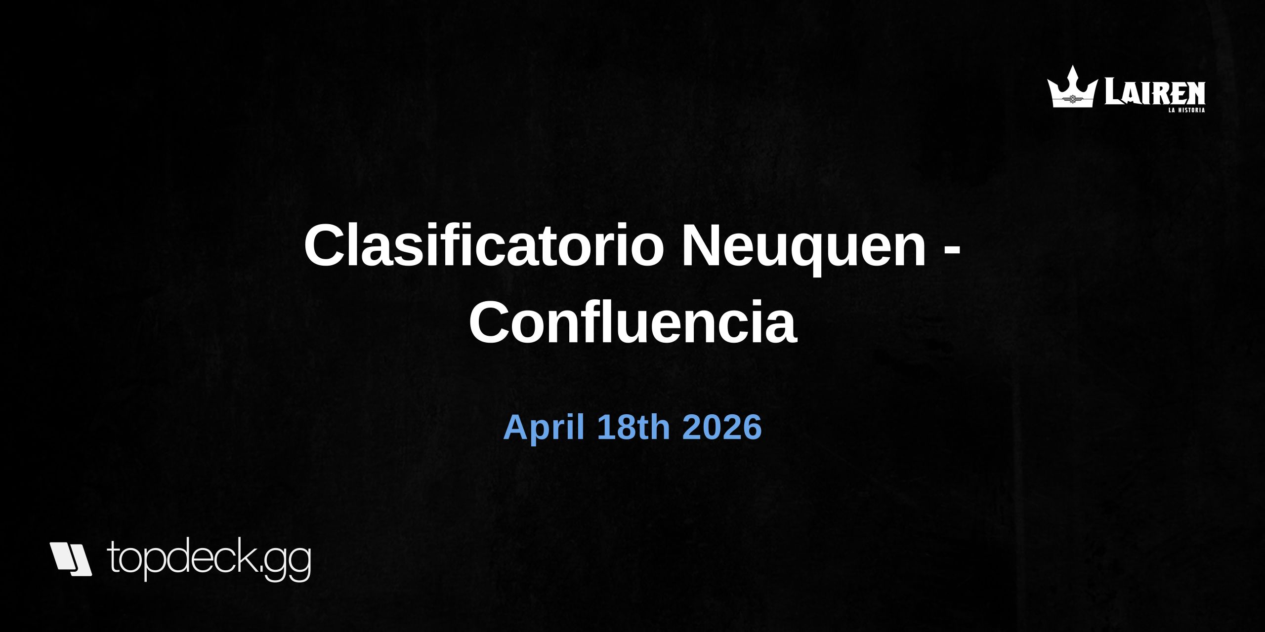 Clasificatorio Neuquen - Confluencia