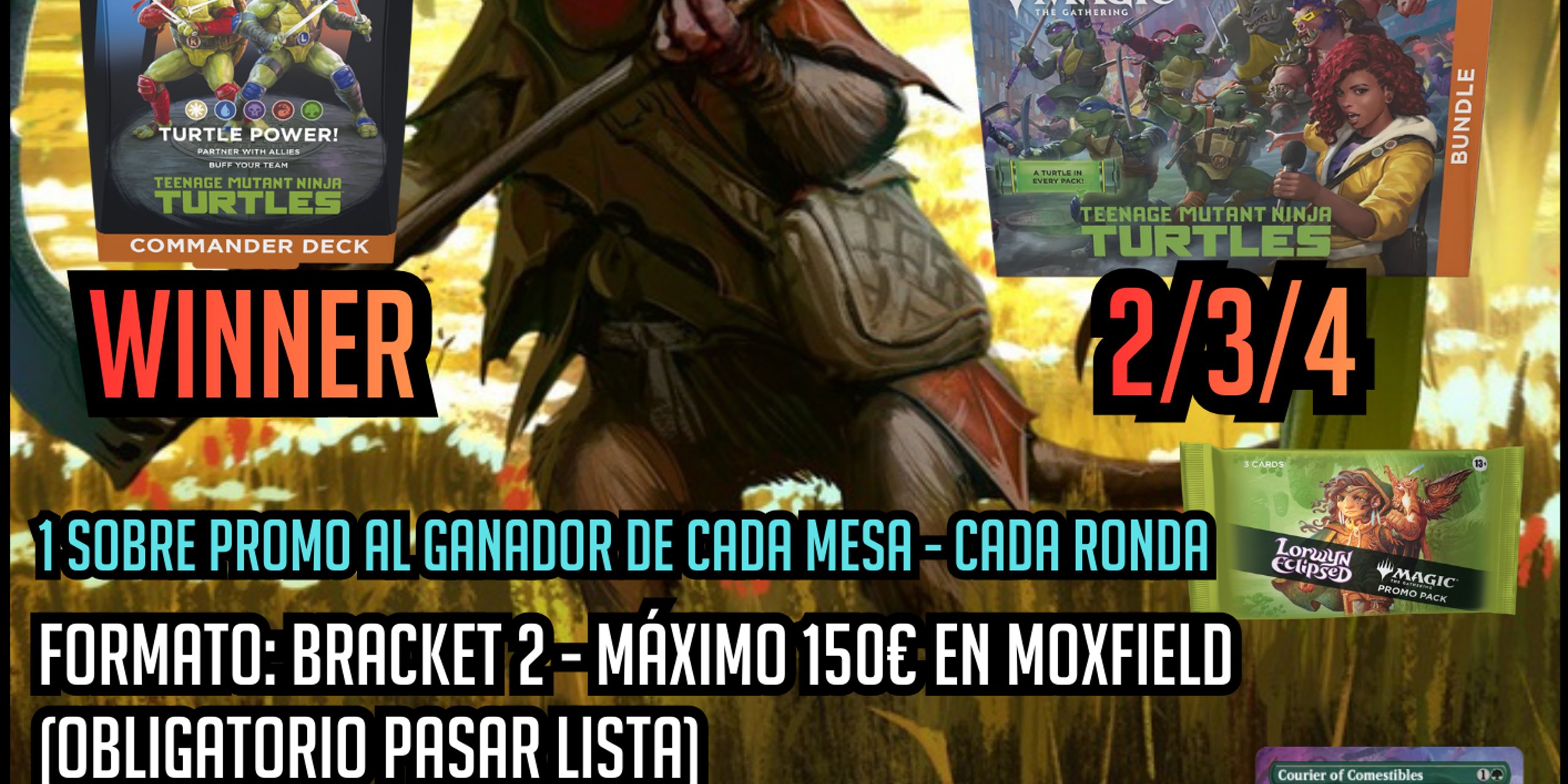 Commander party TMNT Bracket 2//150€