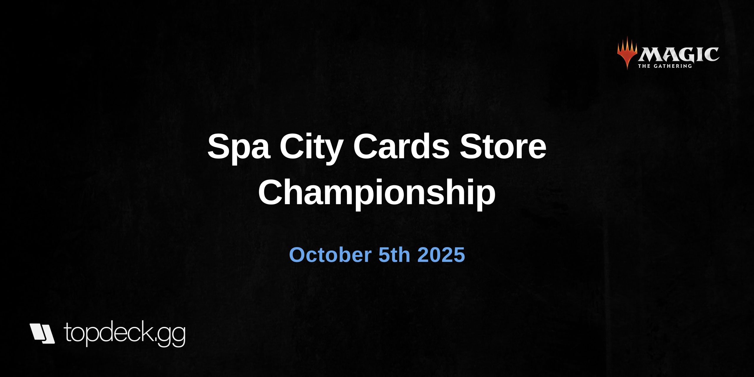Spa City Cards Store Championship