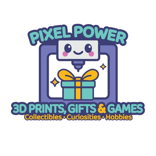 Pixel Power 3D Prints, Gifts & Games