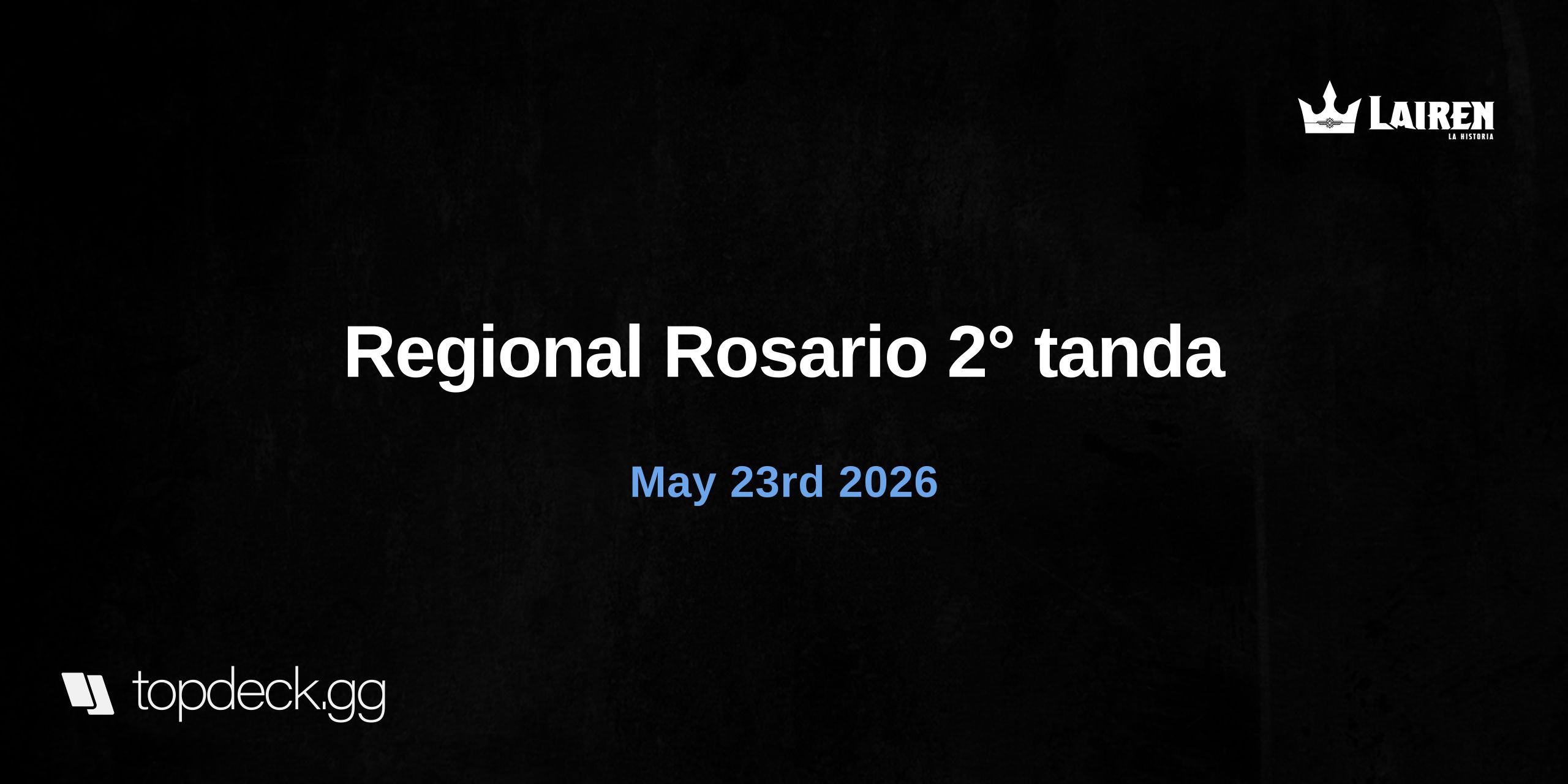 Regional Litoral Sur - Rosario - 2° tanda