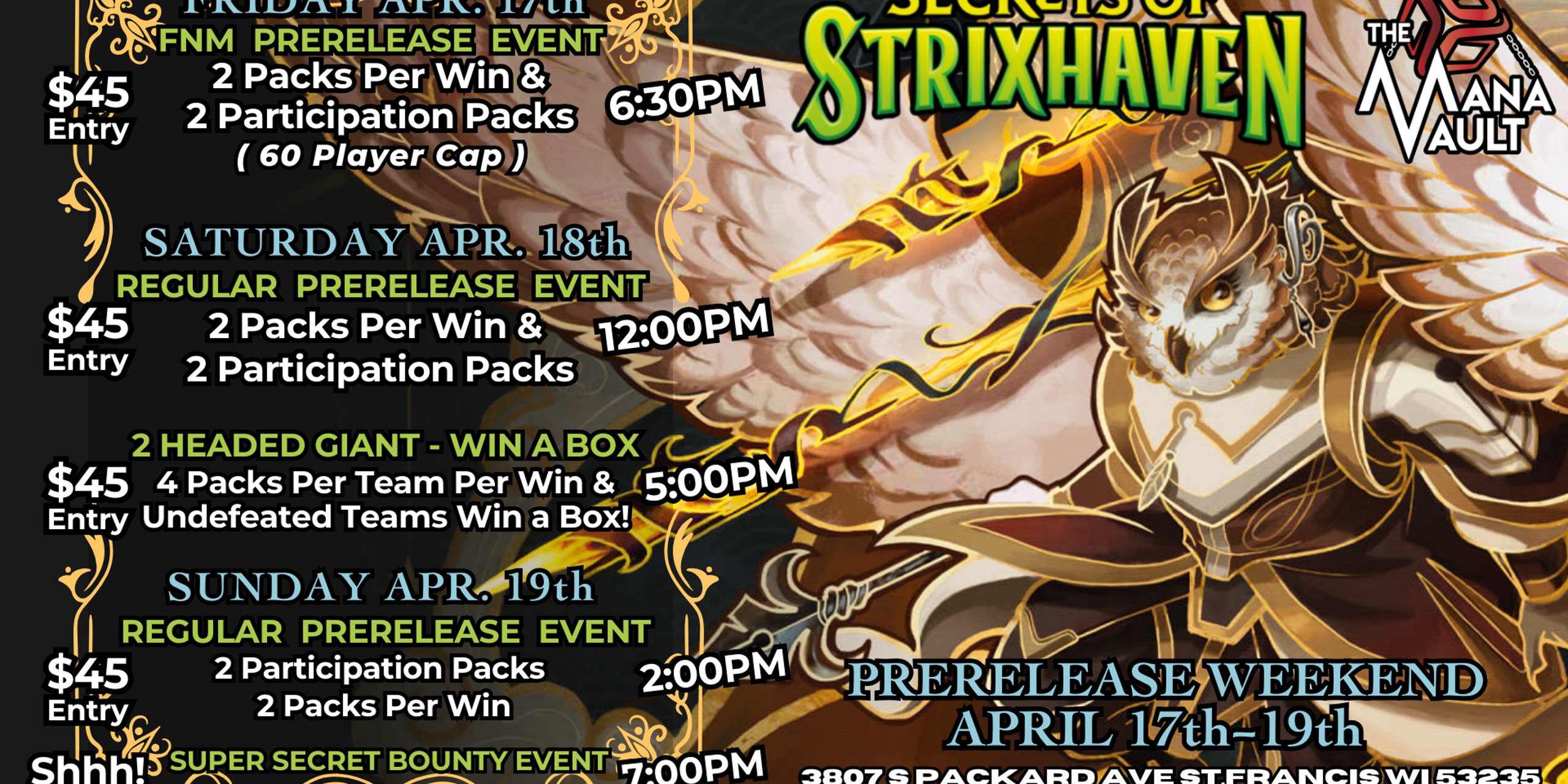 Secrets of Strixhaven FNM Prerelease