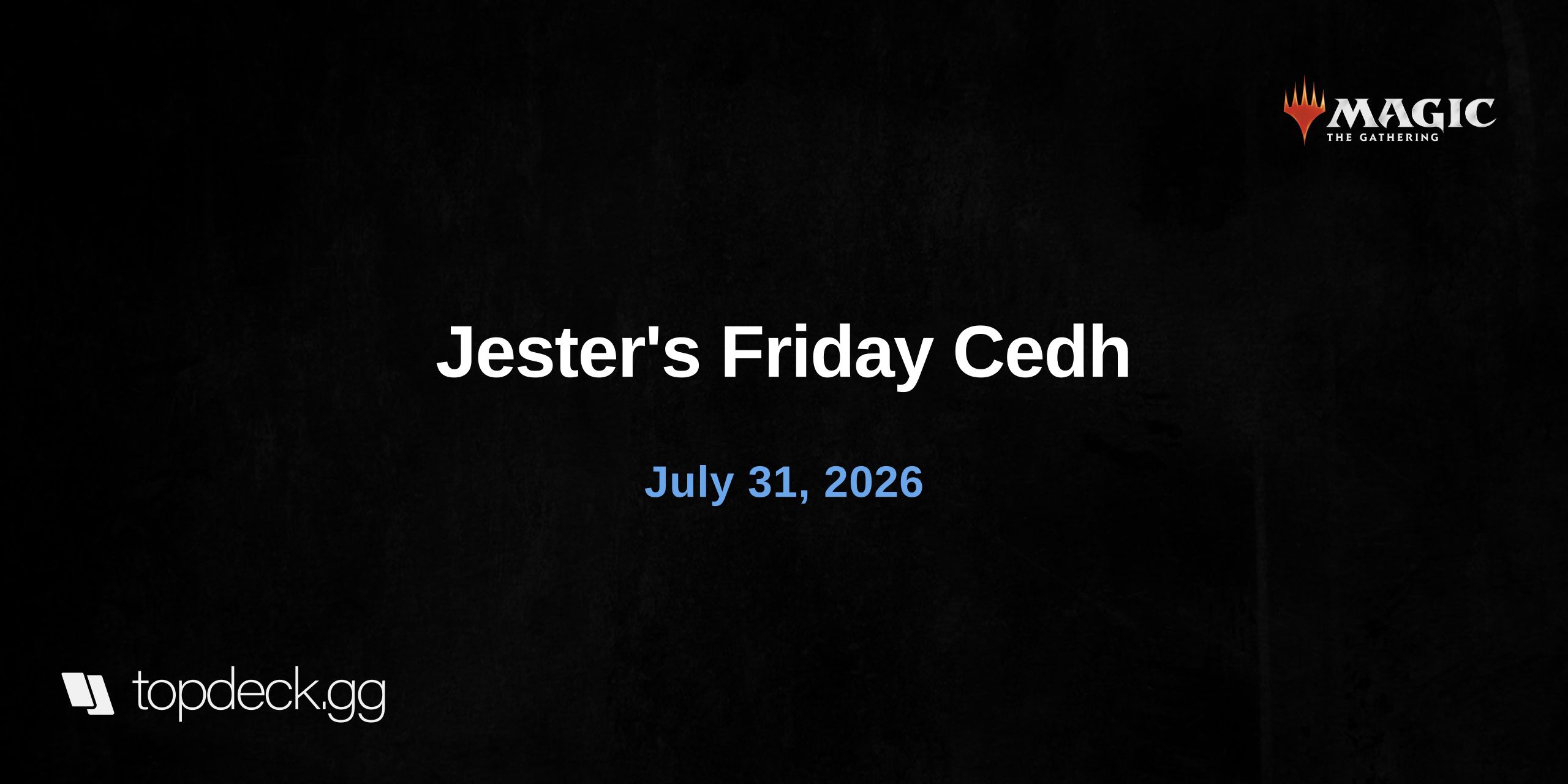 Jester's Friday Cedh