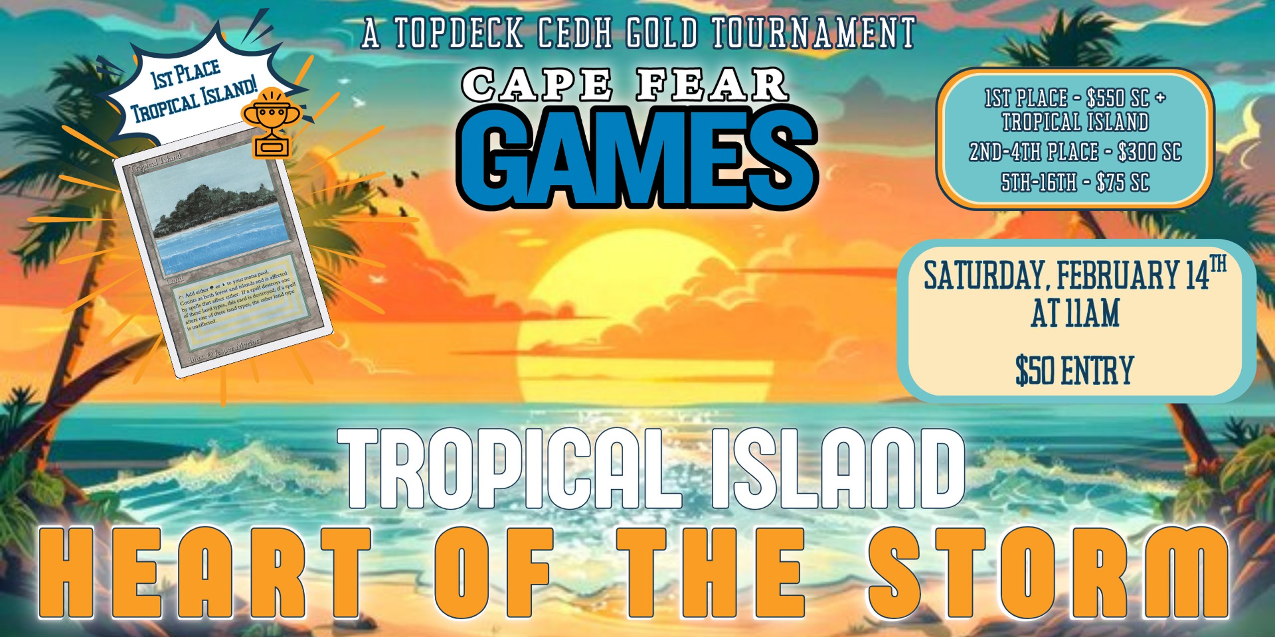 cEDH Heart of the Storm - Tropical Island TopDeck Gold Tier Tournament
