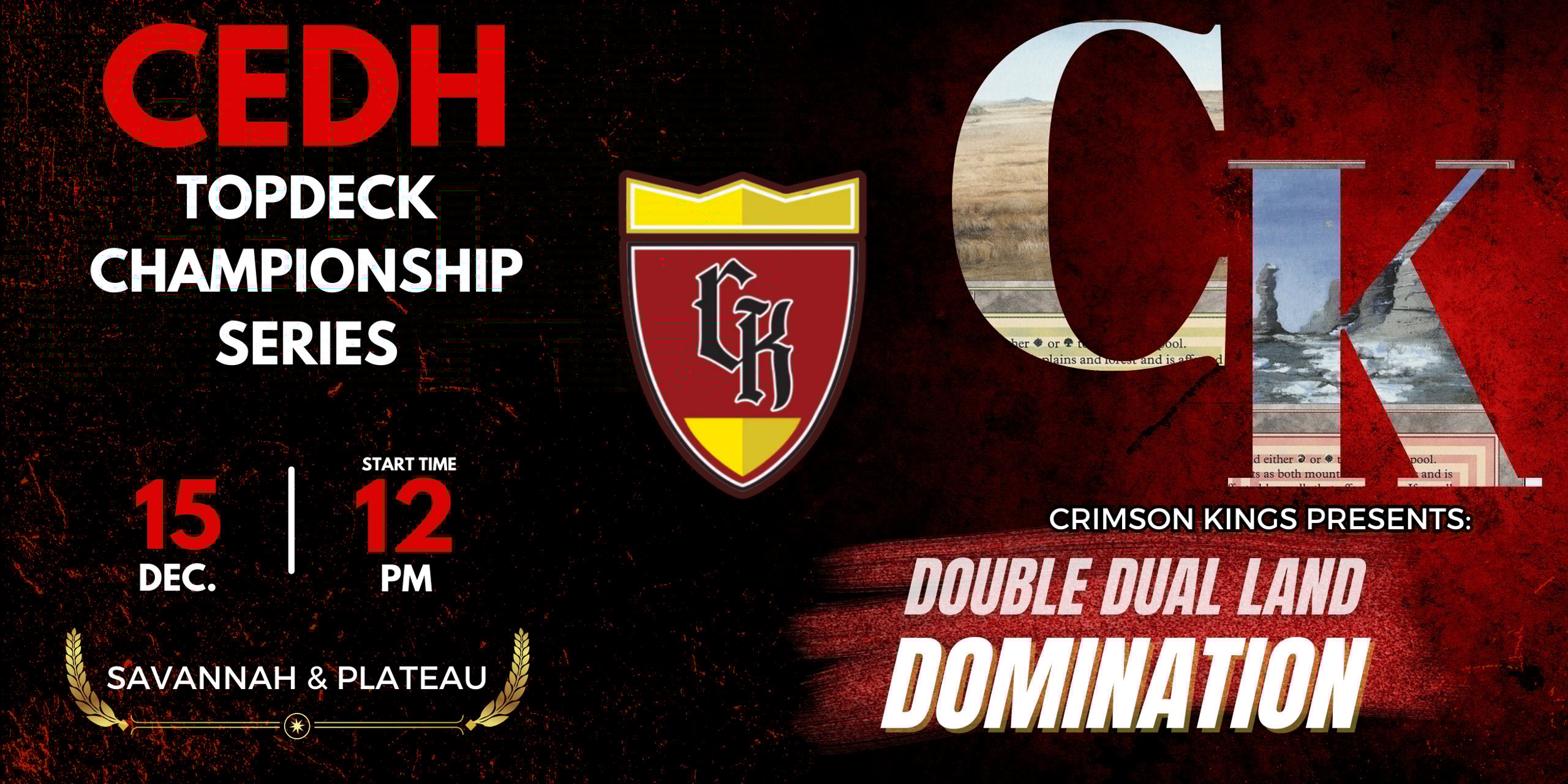Crimson Kings Double Dual Land Domination!