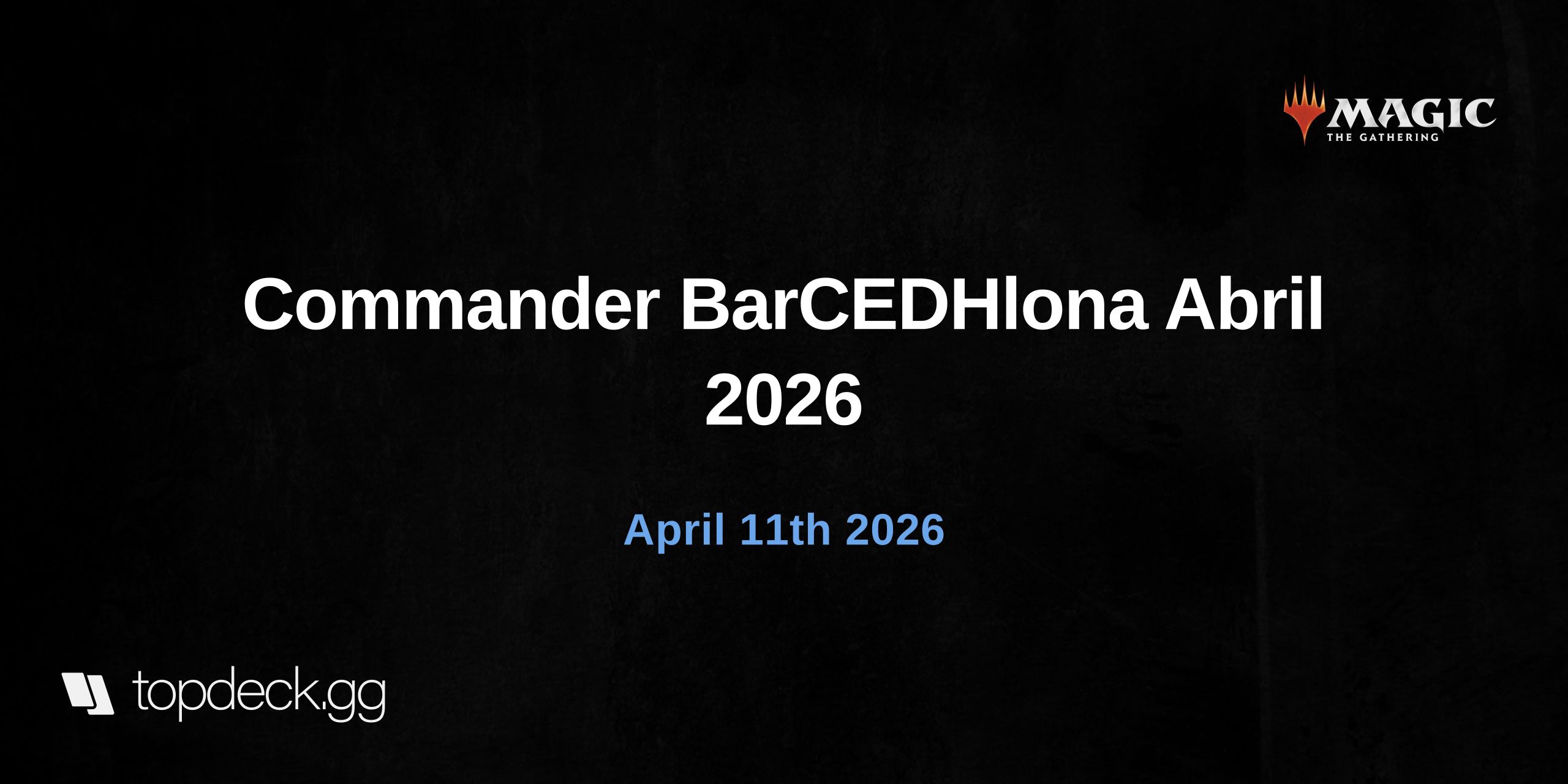 Commander BarCEDHlona Abril 2026
