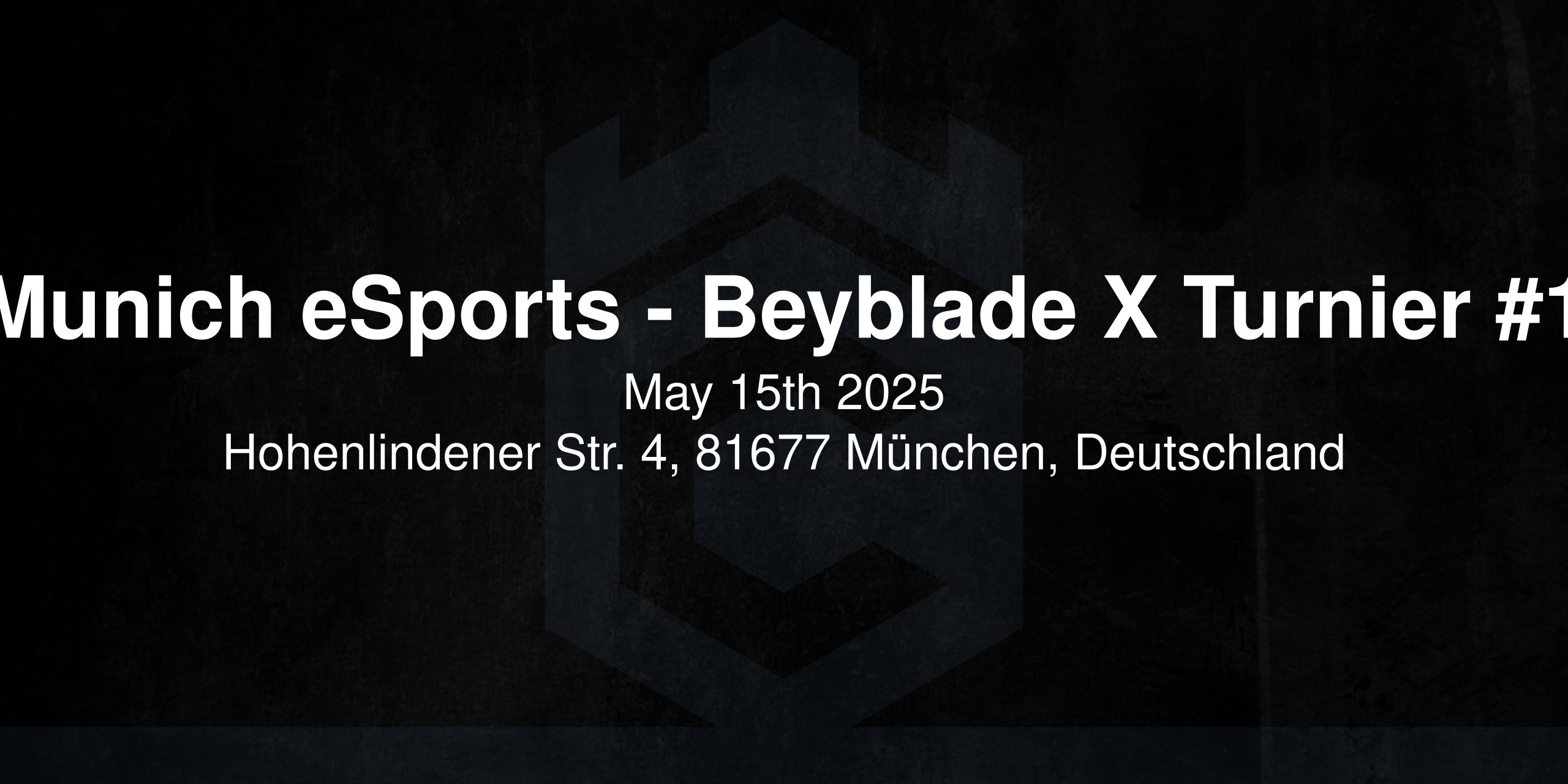 Munich eSports - Beyblade X Turnier #1