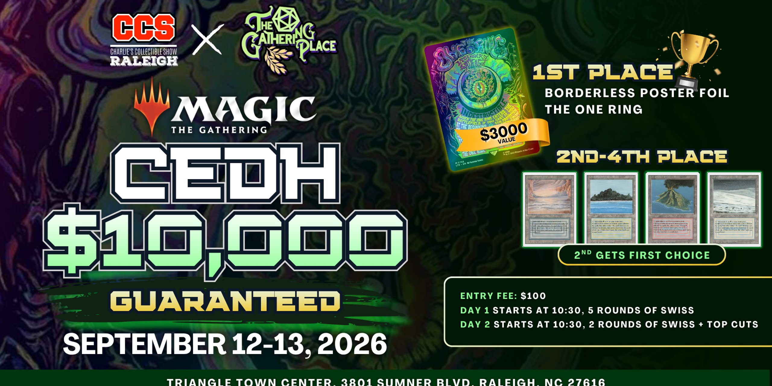 DOUBLE Commander Invitational Qualifier- CCS Raleigh x The Gathering Place - 9/12 & 9/13