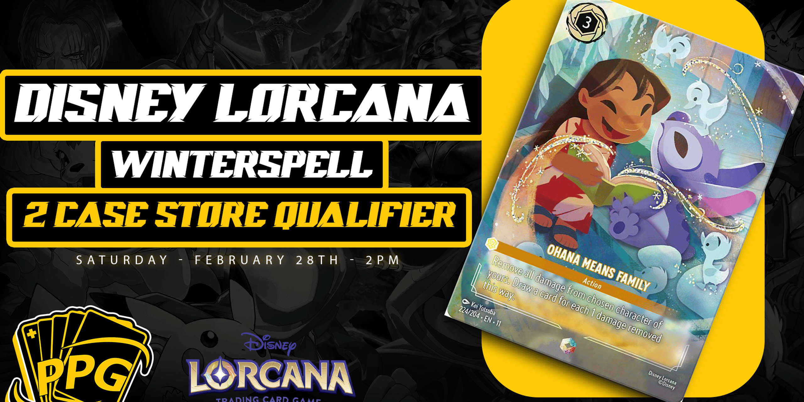 Disney Lorcana Winterspell 2 Case Store Qualifier