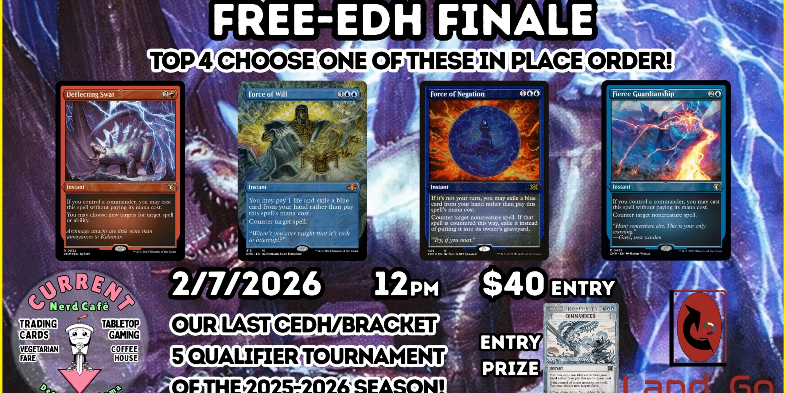 FREE-EDH FINALE! Commander Invitational Qualifier - Current Nerd Cafe