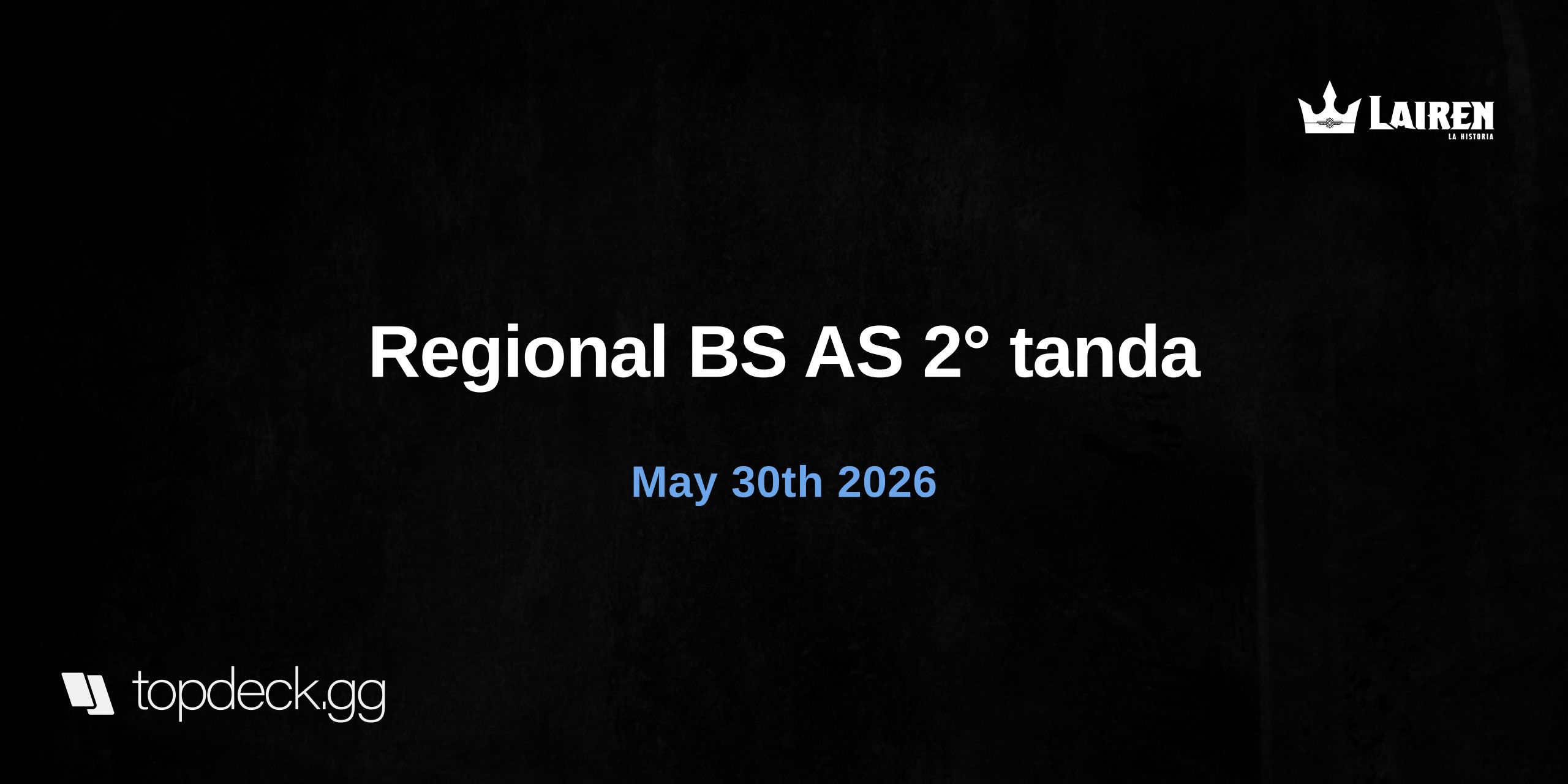 Regional BS AS 2° tanda