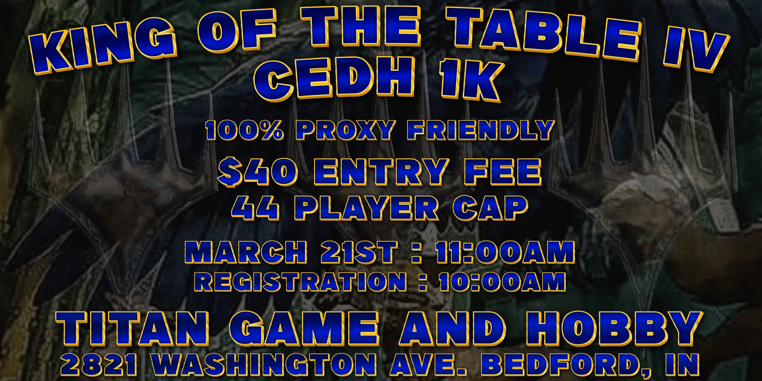 KING OF THE TABLE IV - cEDH 1K