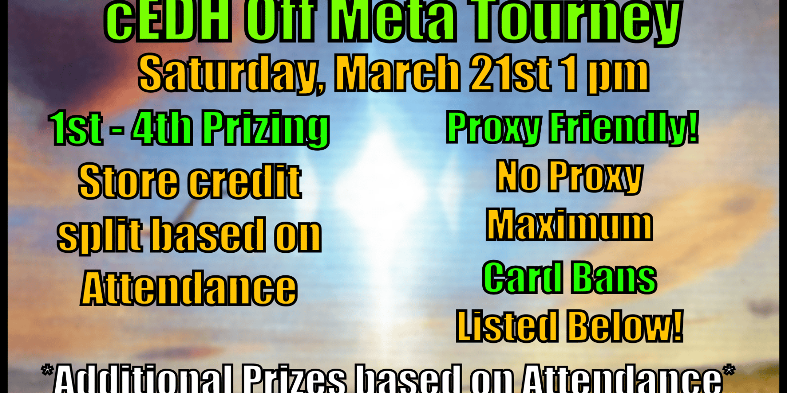 Shuffle N Roll's cEDH Off Meta Tournament