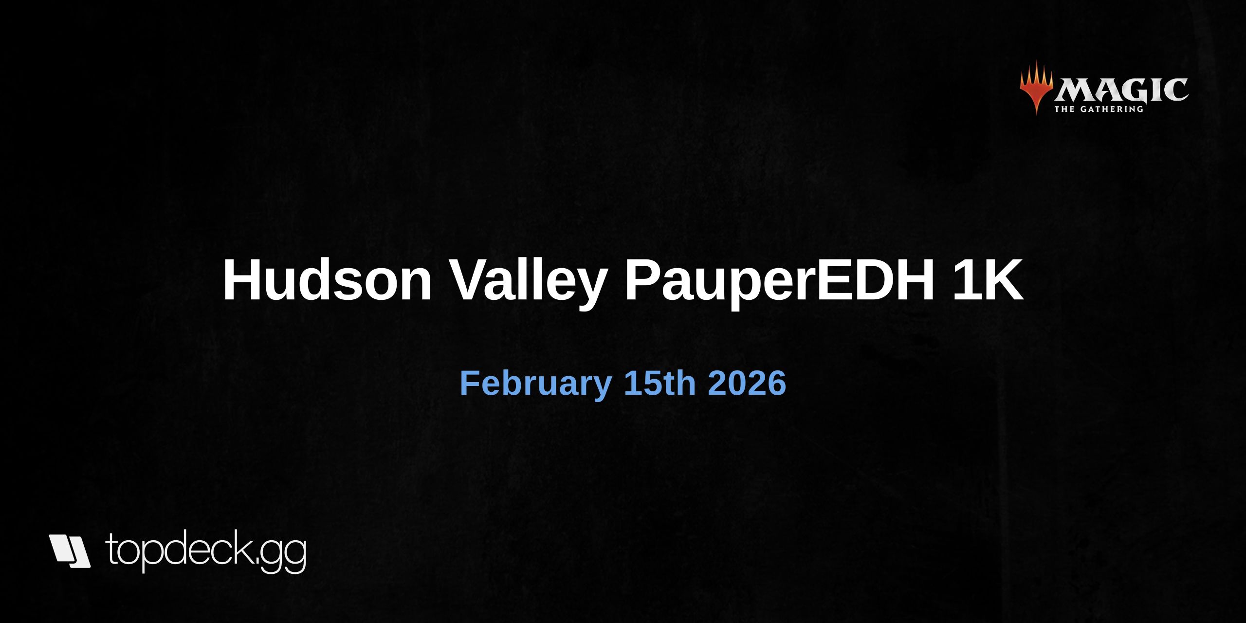 Hudson Valley PauperEDH 1K