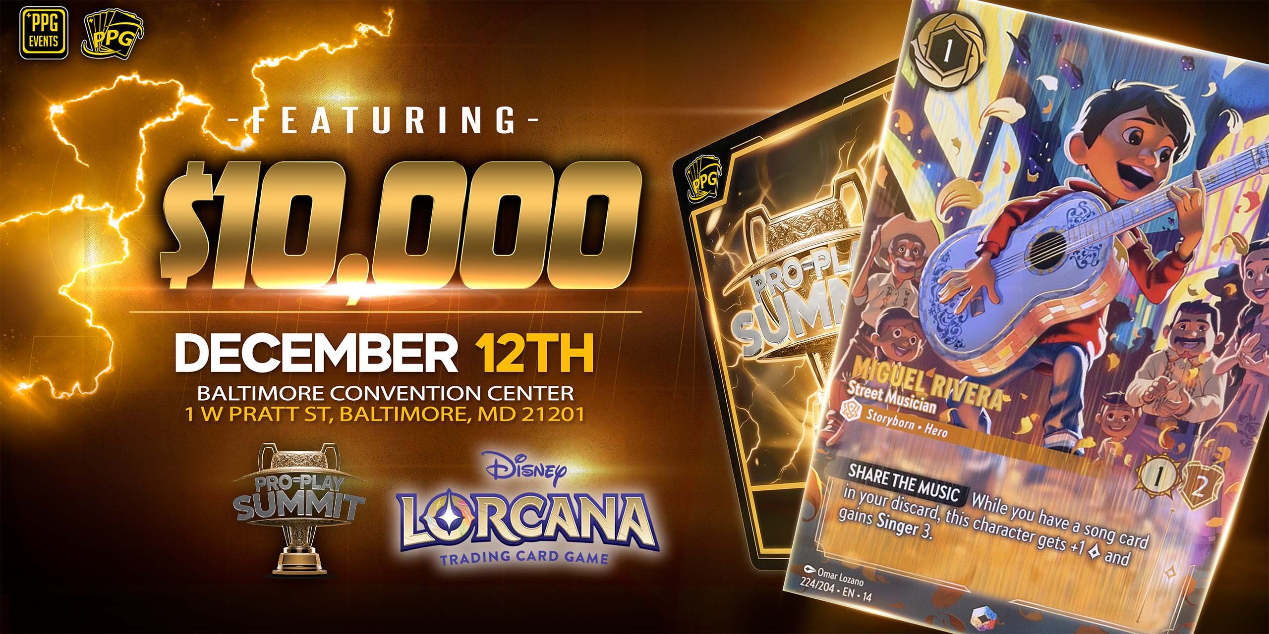Disney Lorcana $10,000 Cash Tournament @ Pro-Play Summit: Baltimore