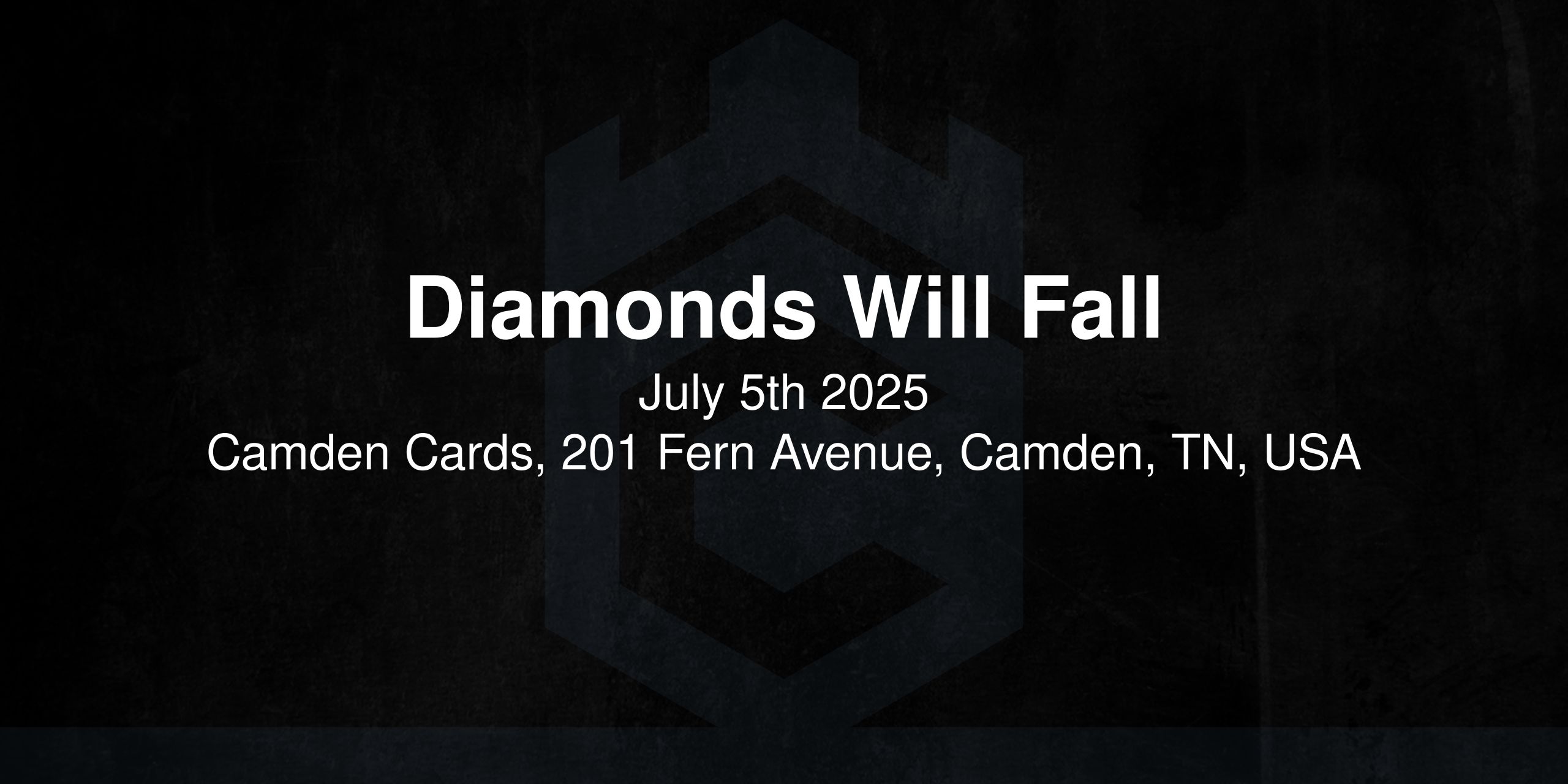 Diamonds Will Fall