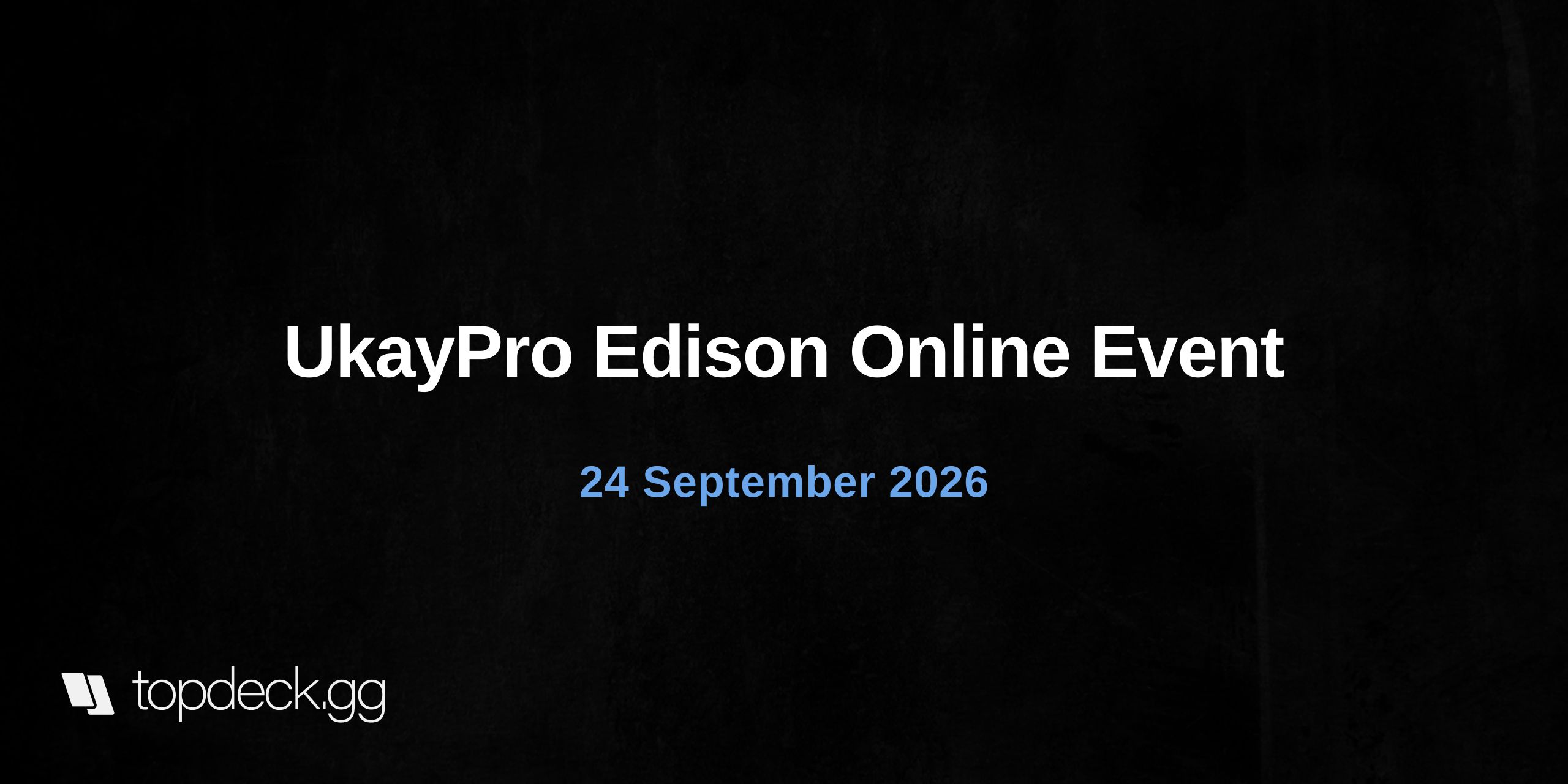 UkayPro Edison Online Event