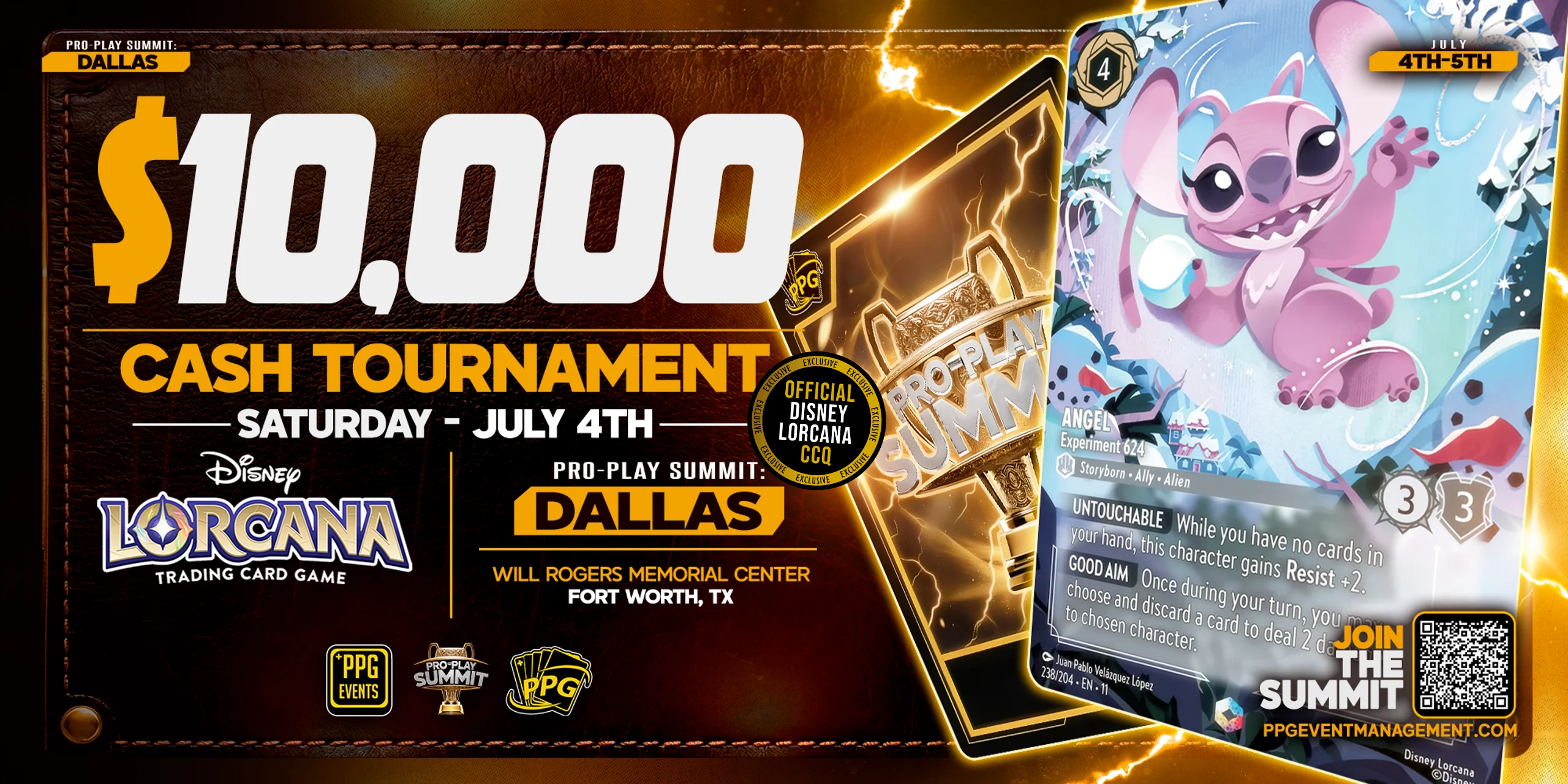 Disney Lorcana CCQ $10,000 Cash Tournament @ Pro-Play Summit: Dallas