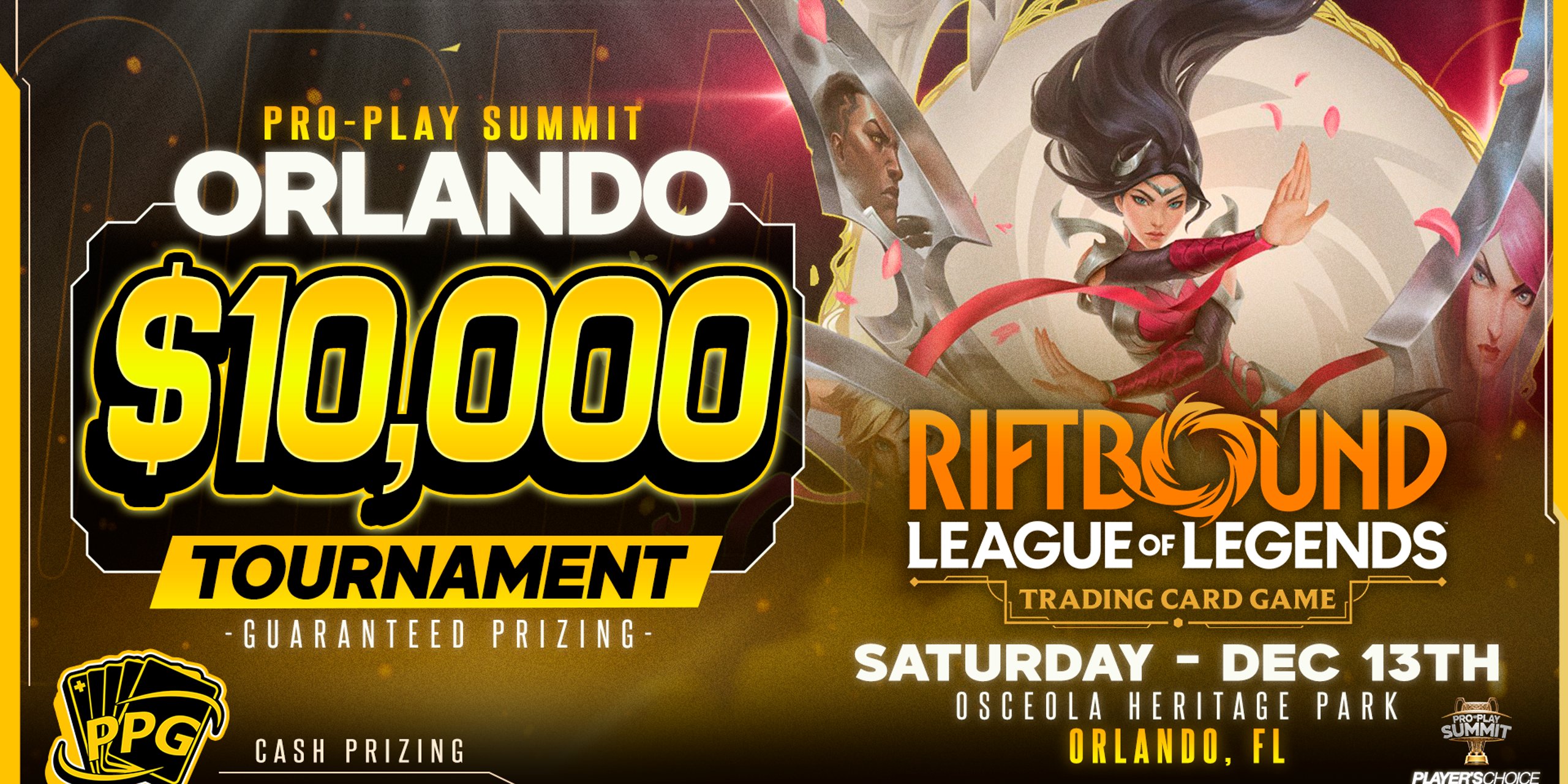 Saturday $10,000 Riftbound: Leage of Legends TCG Tournament