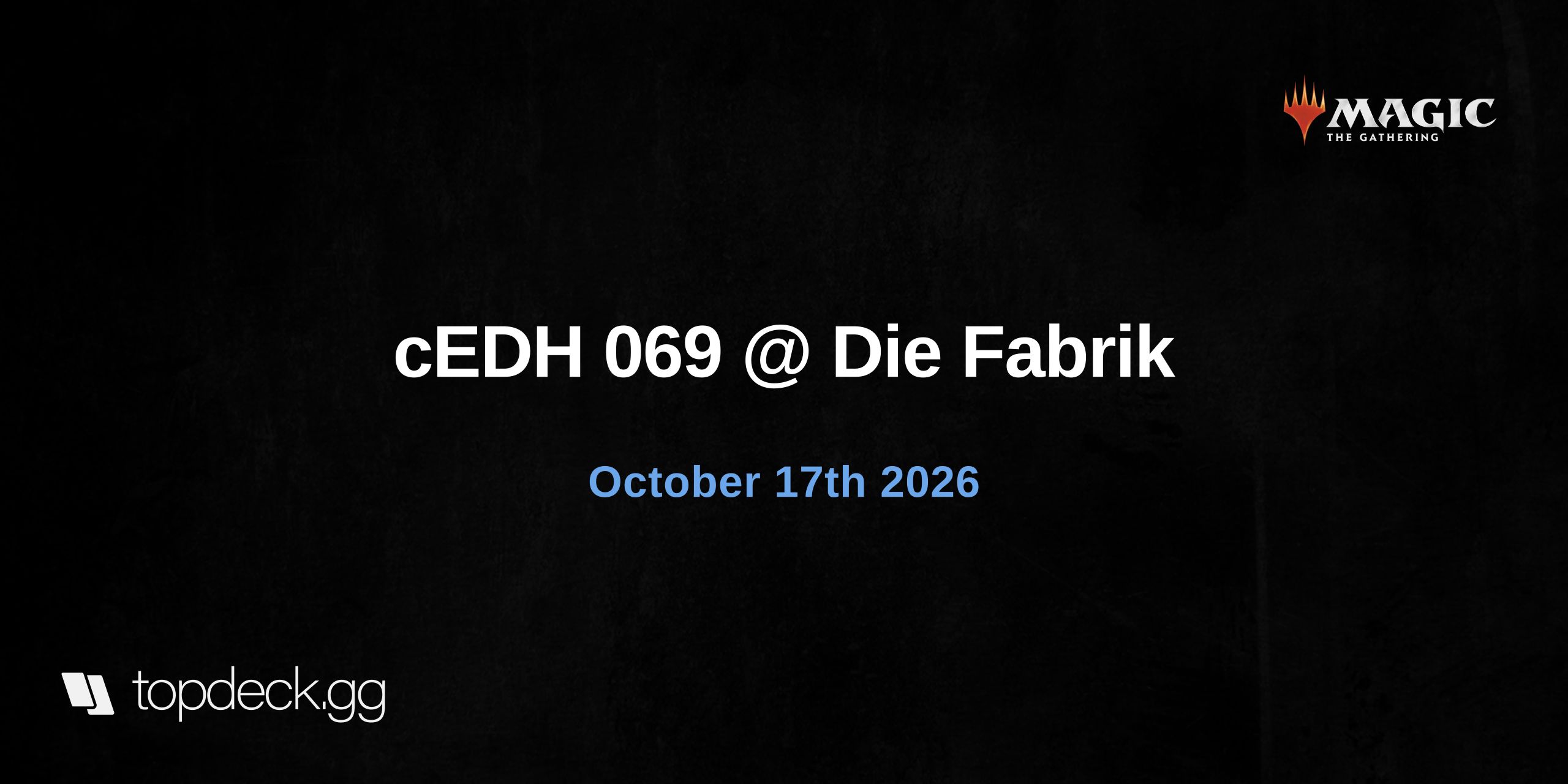 cEDH 069 @ Die Fabrik