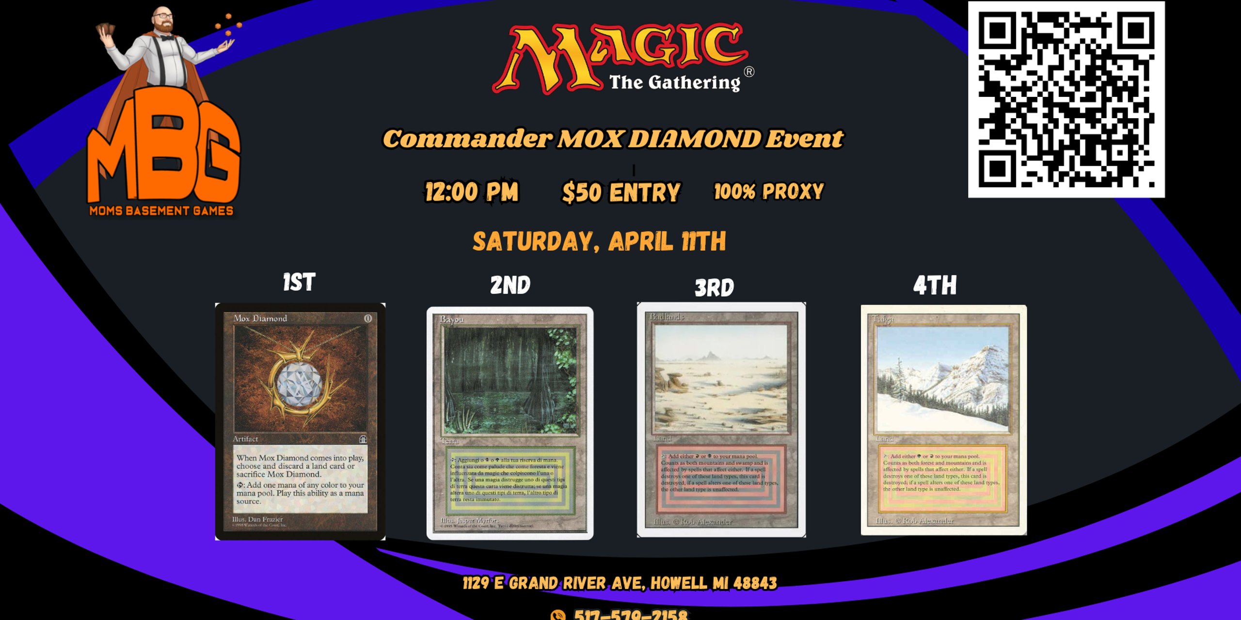 MBG April 11th Mox Diamond Event  