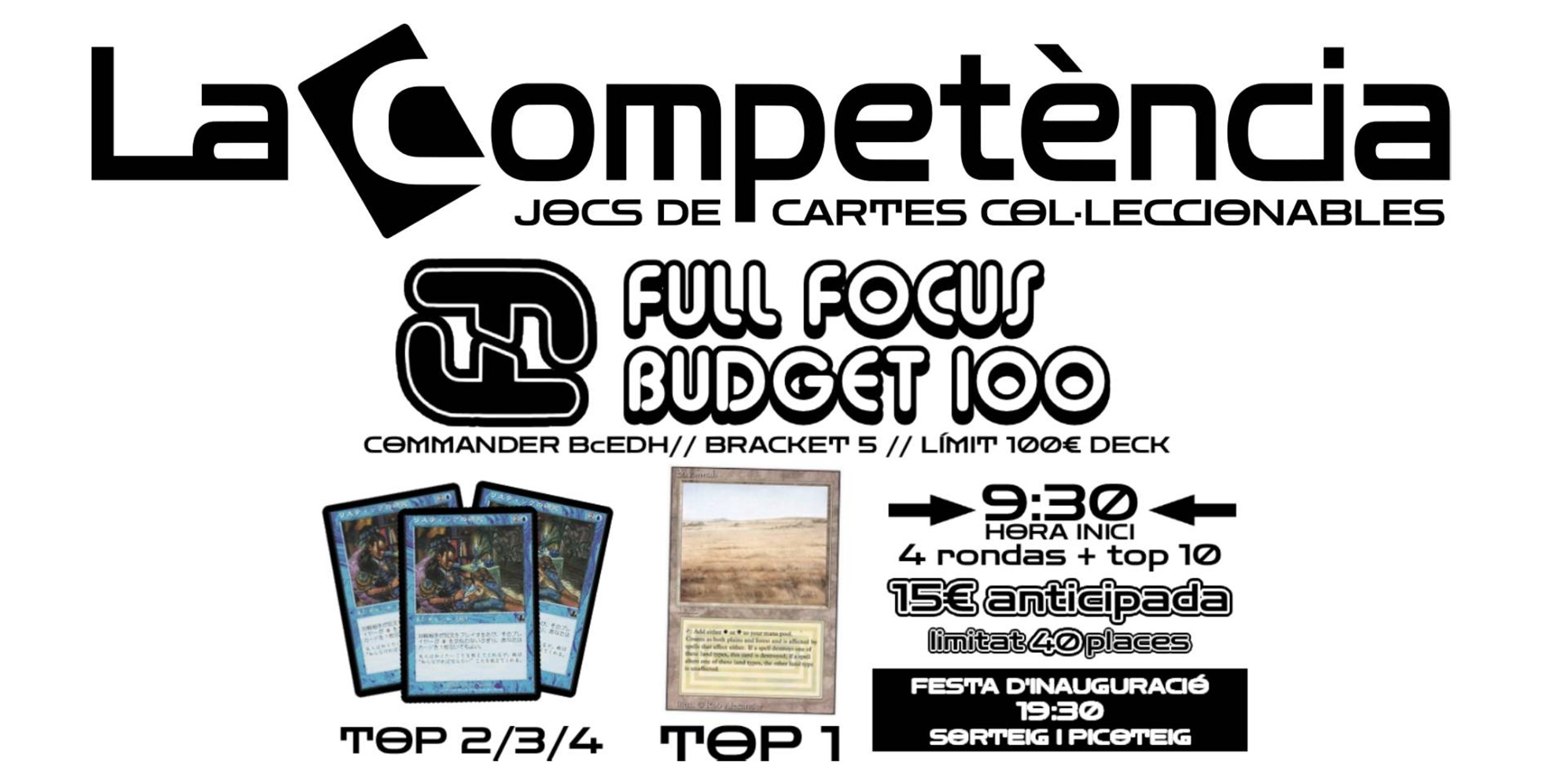 La Competència | Torneig Inaugural | FULL FOCUS B100