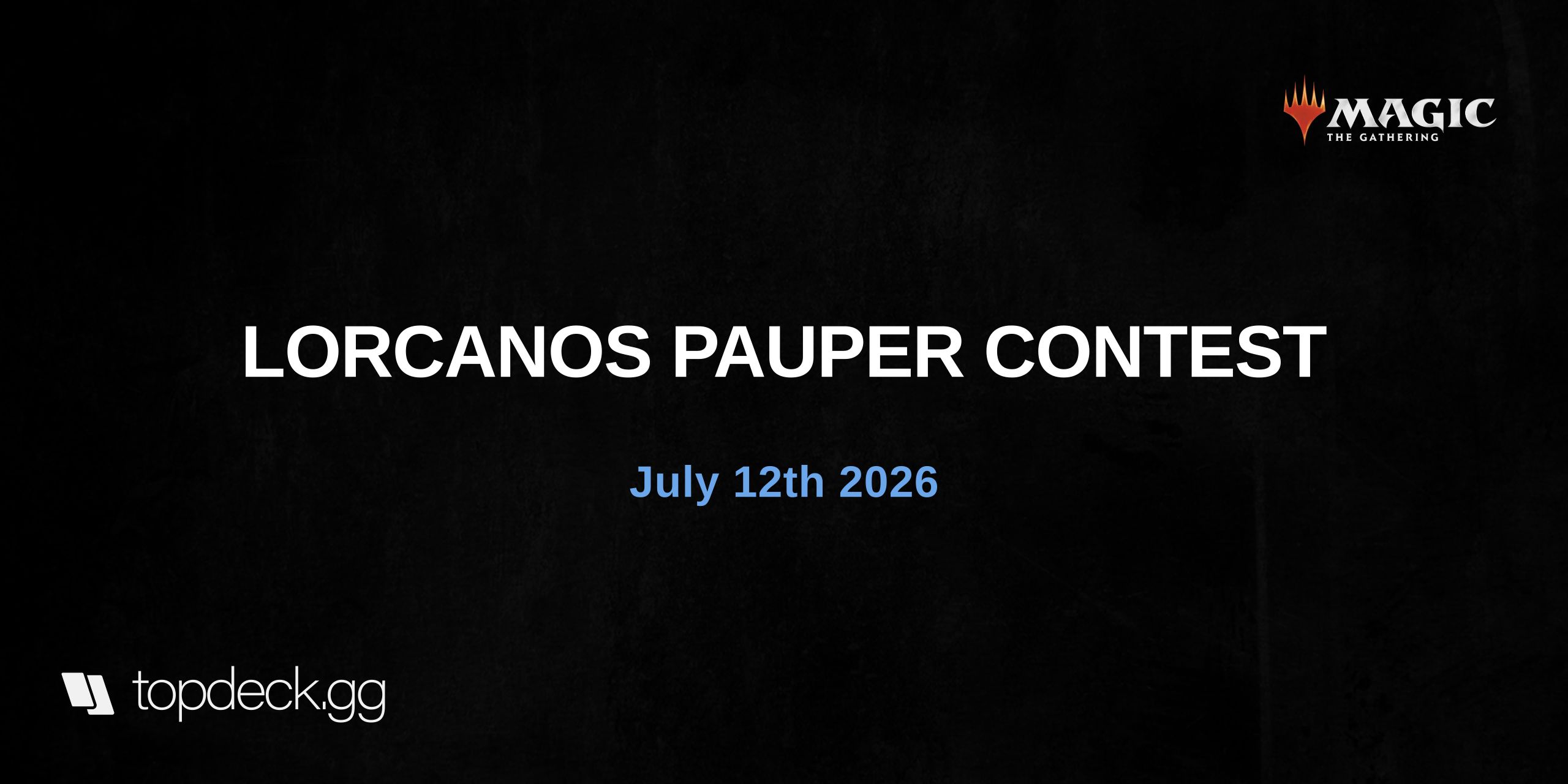 LORCANOS PAUPER CONTEST 