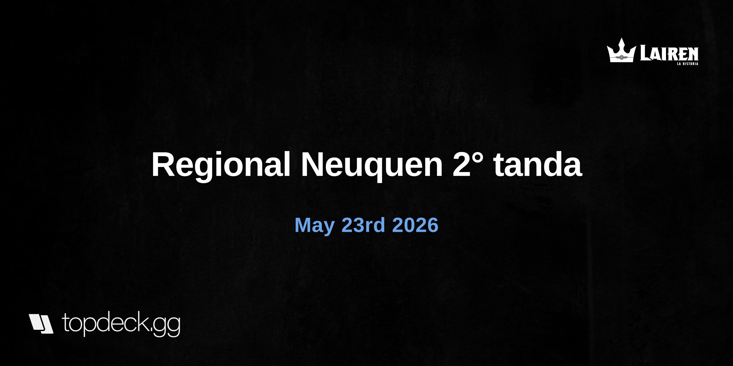 Regional Neuquen 2° tanda