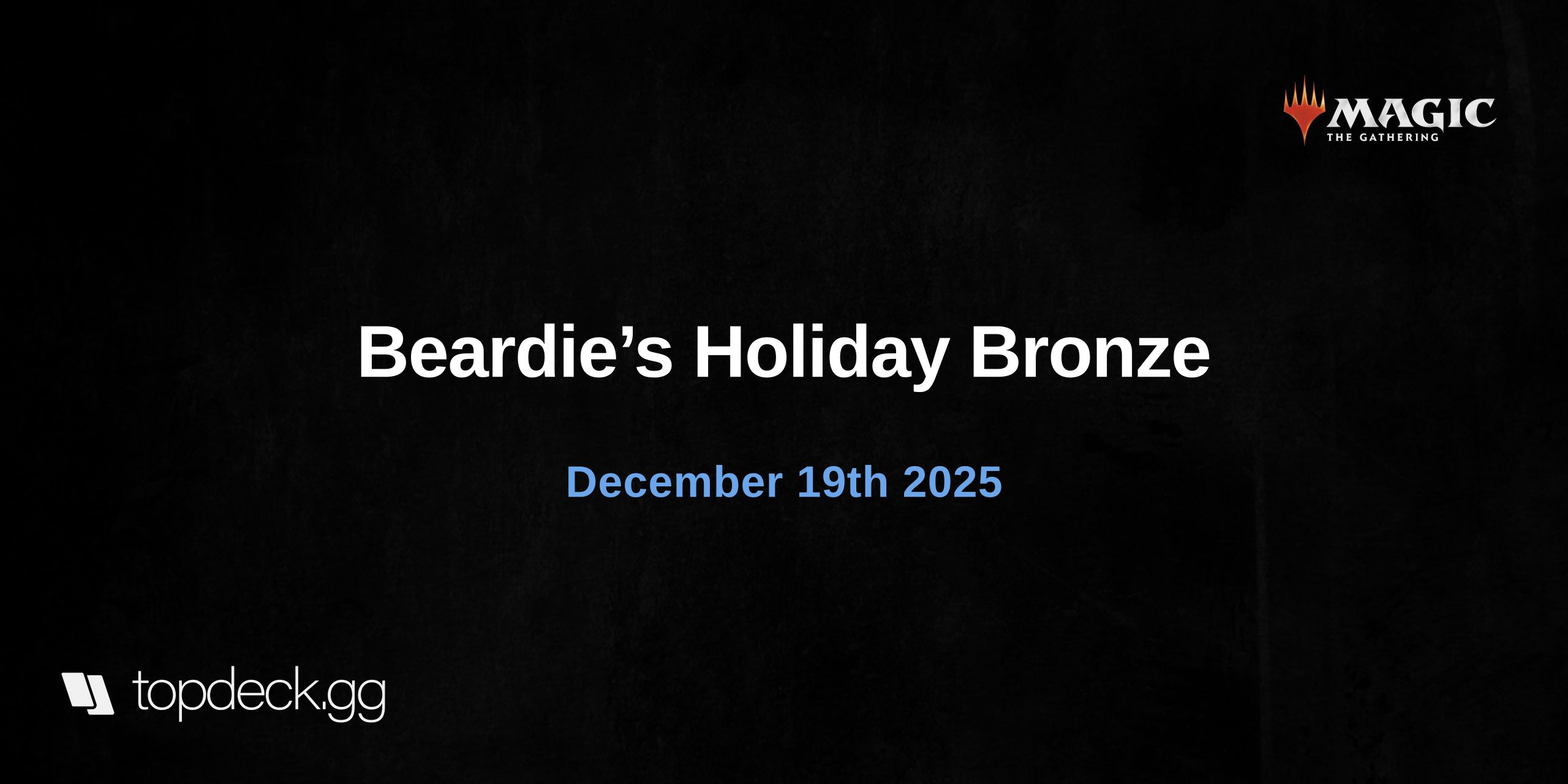 Beardie’s Holiday Bronze