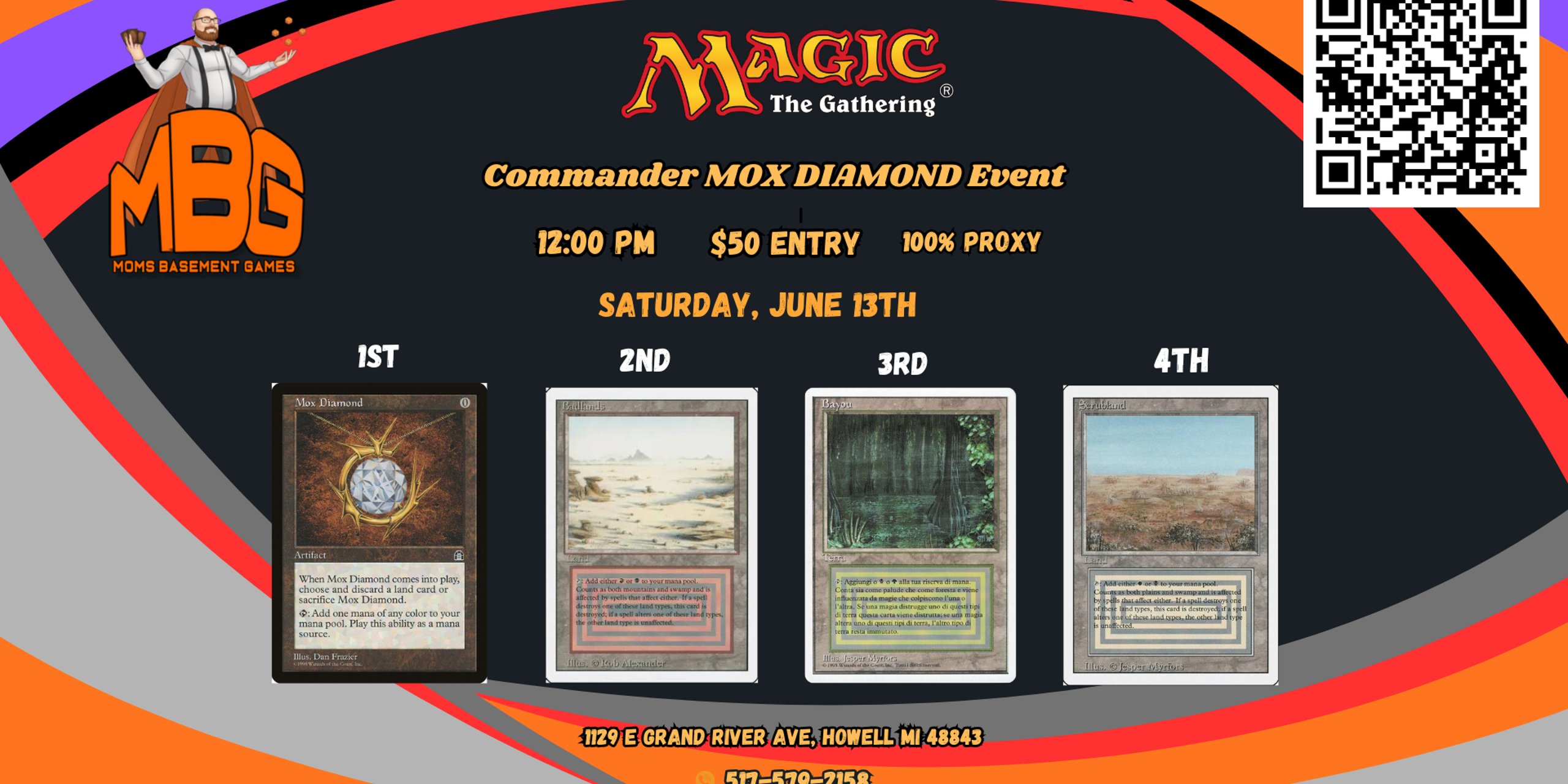 MBG June 13th Mox Diamond Event  