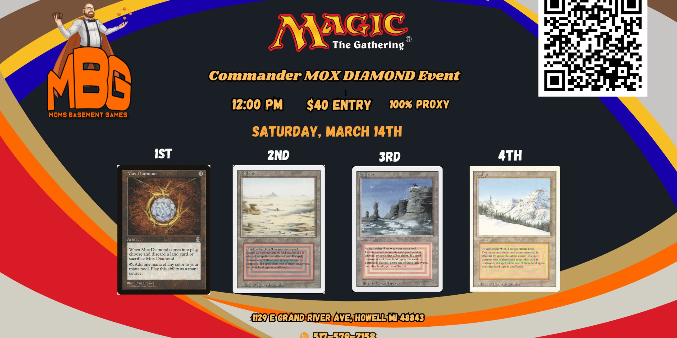 MBG March 14th Mox Diamond Event   