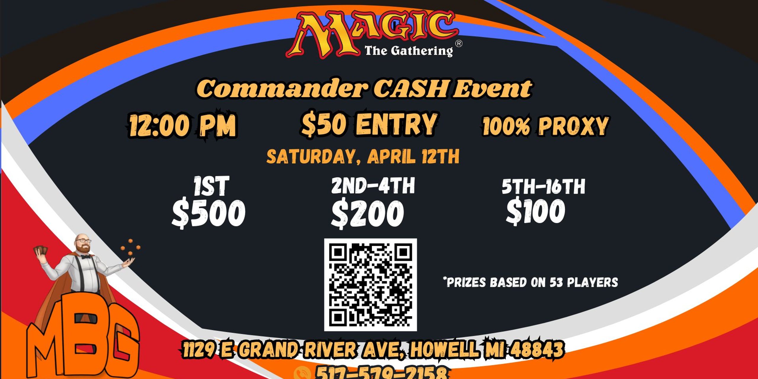 MBG April 12 Commander Cash Event