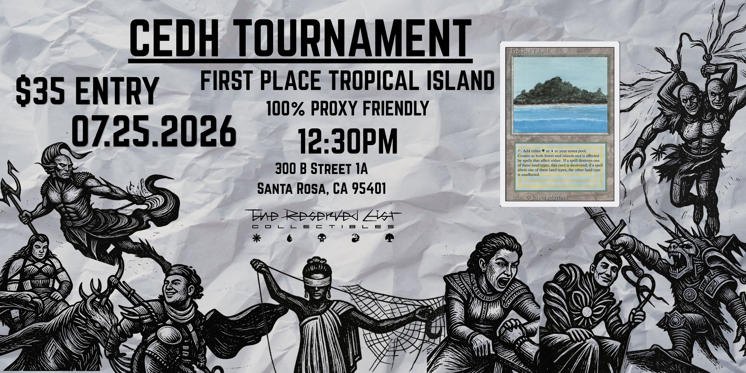 CEDH 1st Place Tropical Island / 100% Prizing  / 100% Proxy Friendly