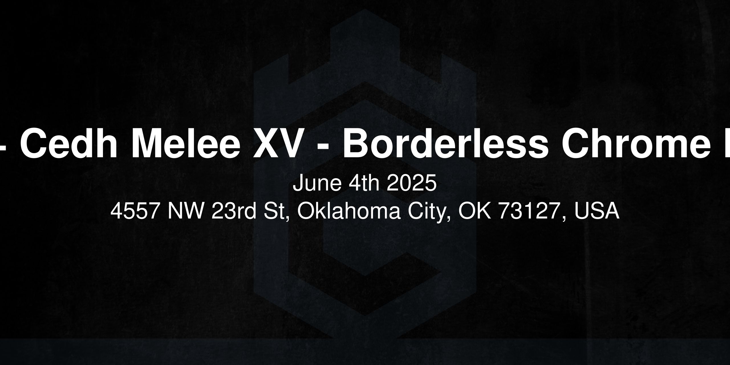 VG+ Cedh Melee XV - Borderless Chrome Mox