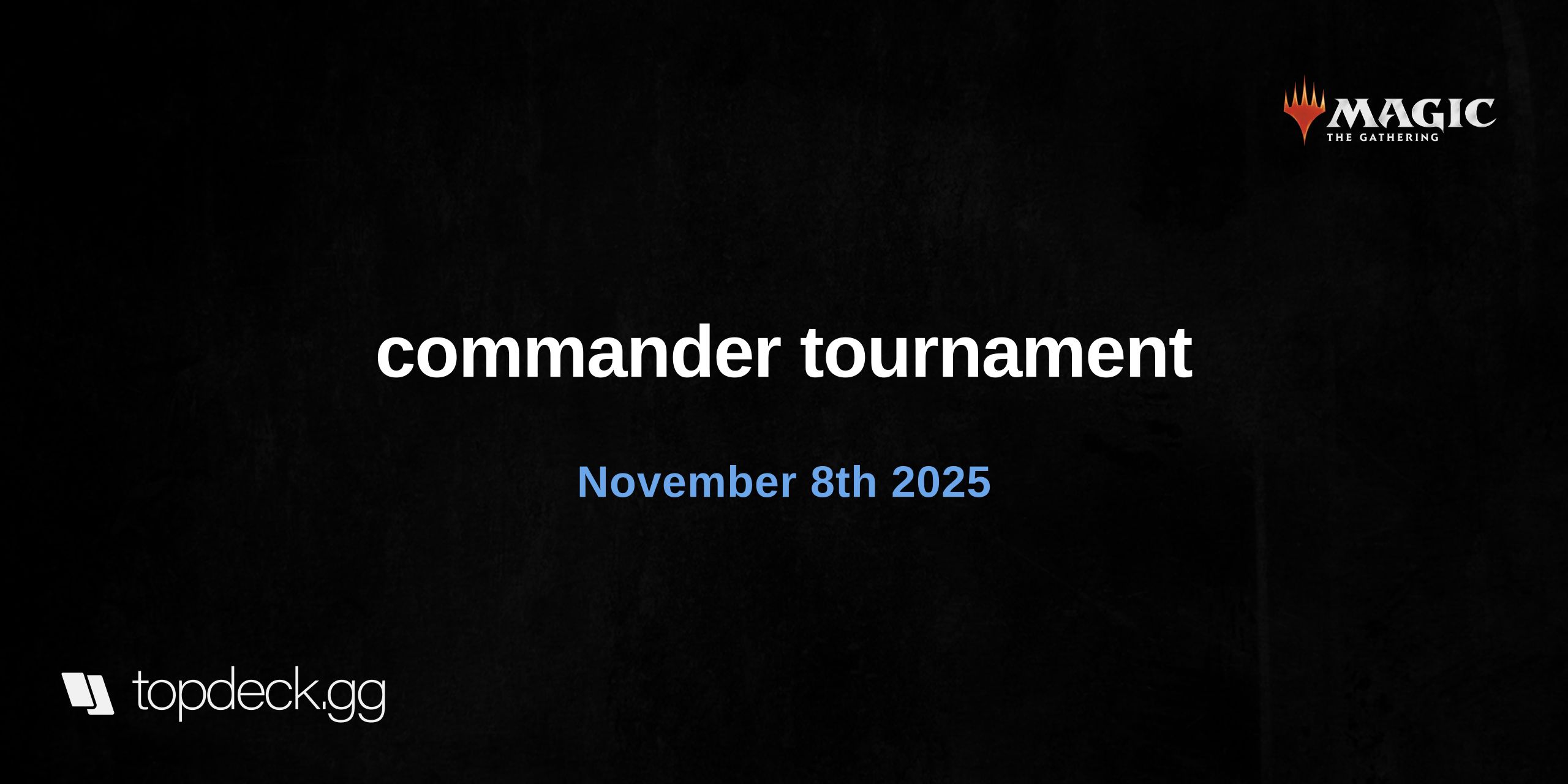 Commander Tournament Bracket 3