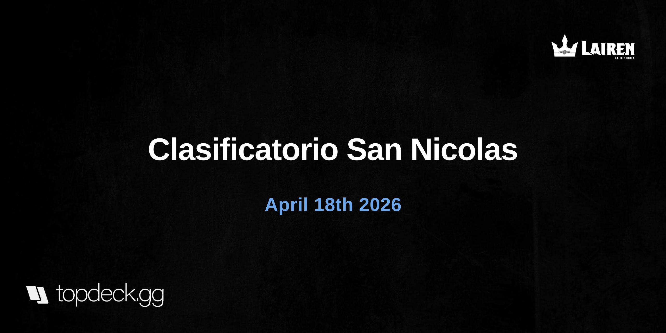 Clasificatorio San Nicolas