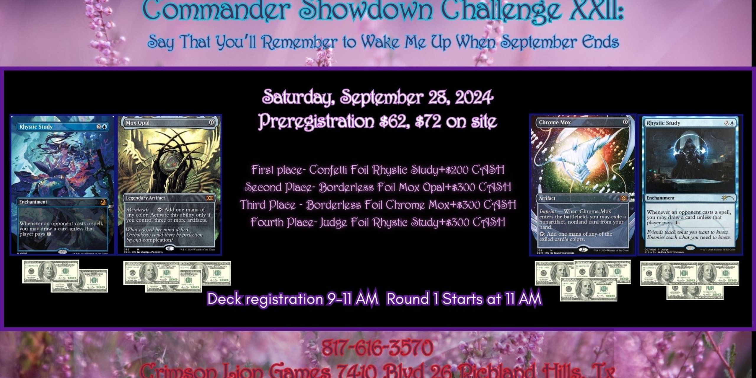 Commander Showdown XXII: Say That You'll Remember to Wake me up when September Ends!