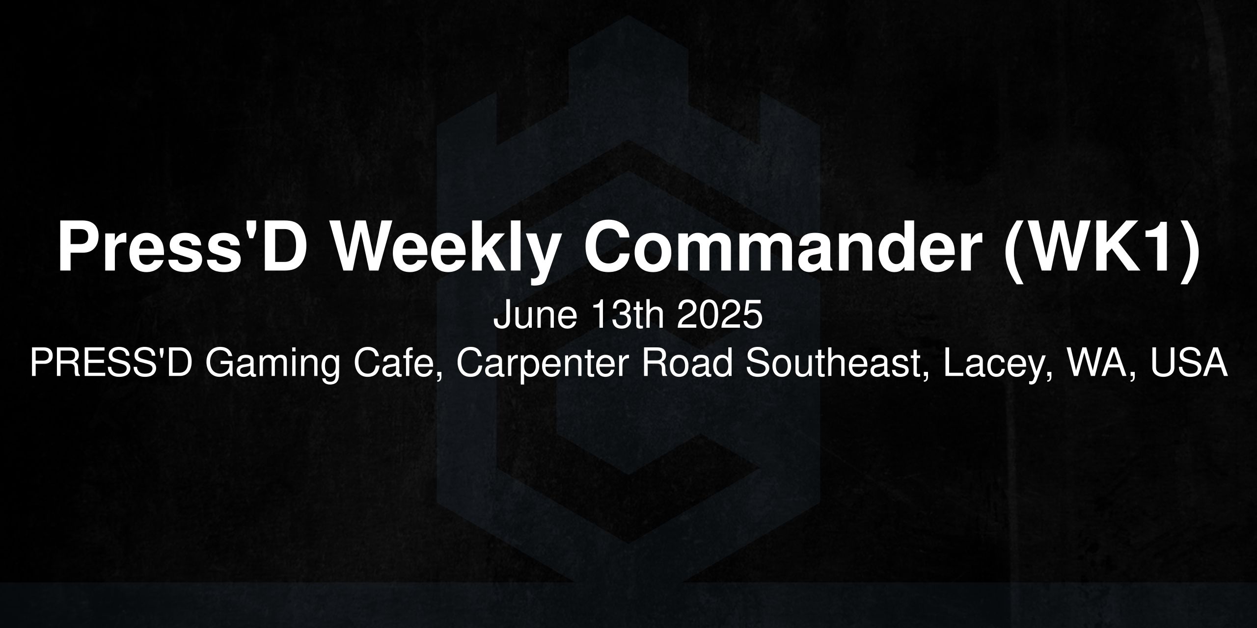 Press'D Weekly Commander (WK1)