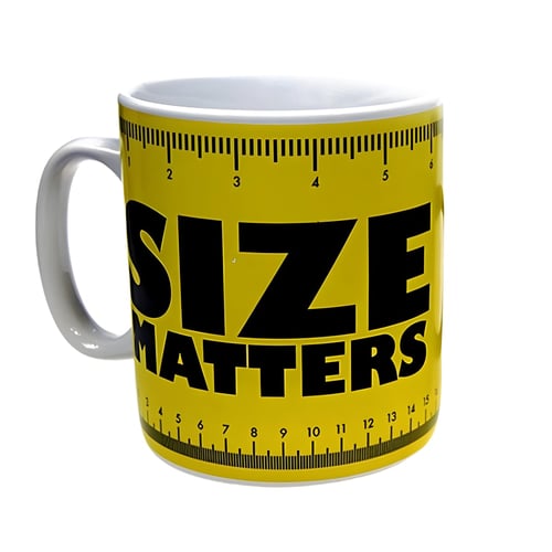 ספל ענק 900 מ”ל – SIZE MATTERS MUG