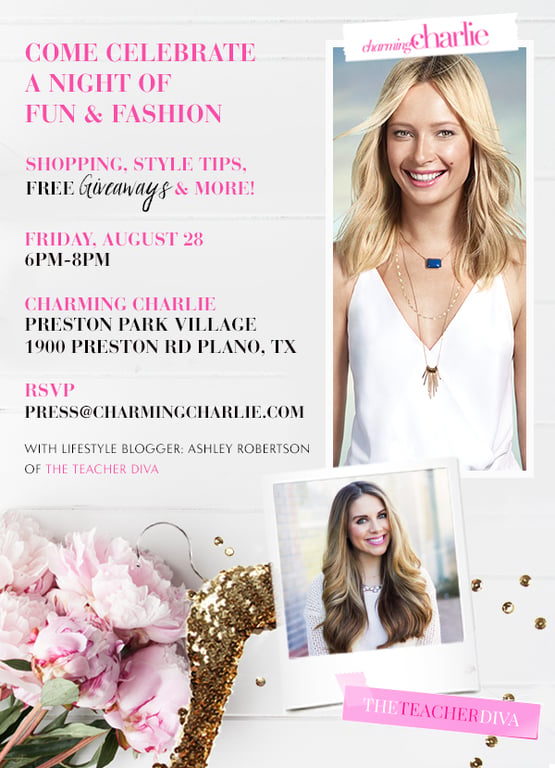 Charming Charlie Event Invite
