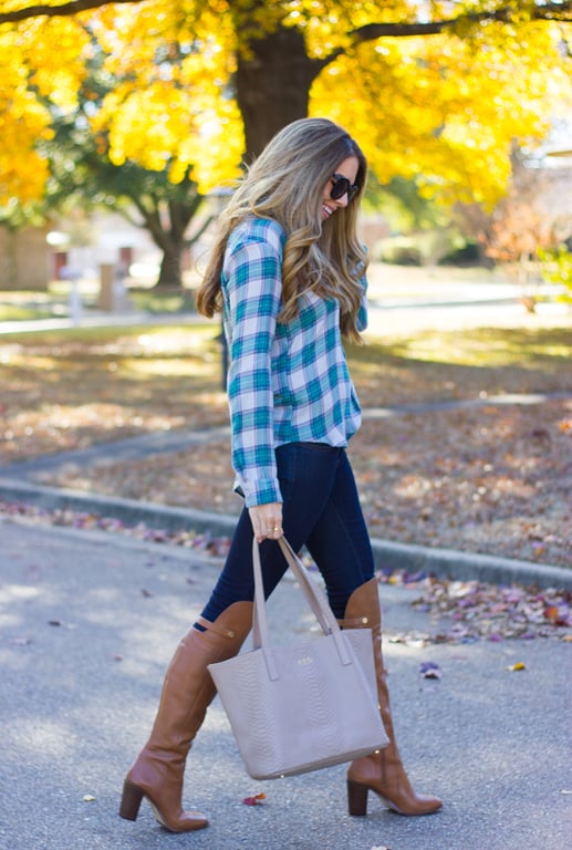 Green Plaid Shirt