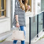 Stripes & Pink Flats