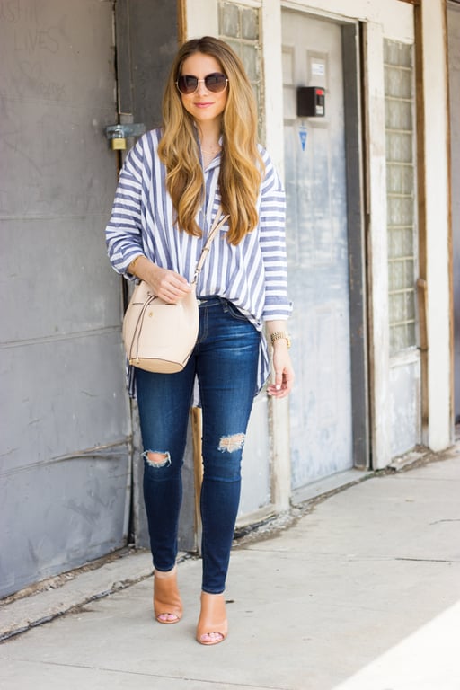 Striped Boyfriend Blouse