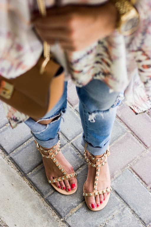 studded sandals