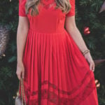 Red Holiday Dress + Cyber Monday Sales