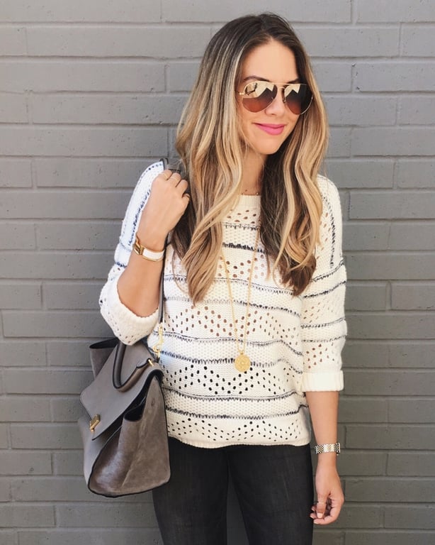 Open Knit Blouse 