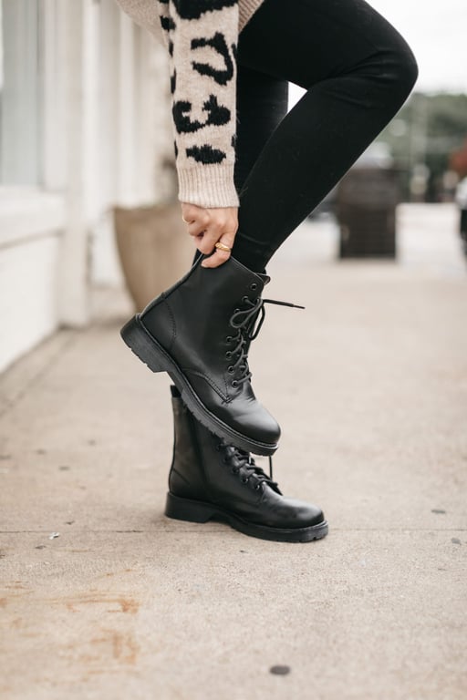 Lace Up Combat Boots