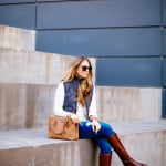 Black Ruffled Blouse